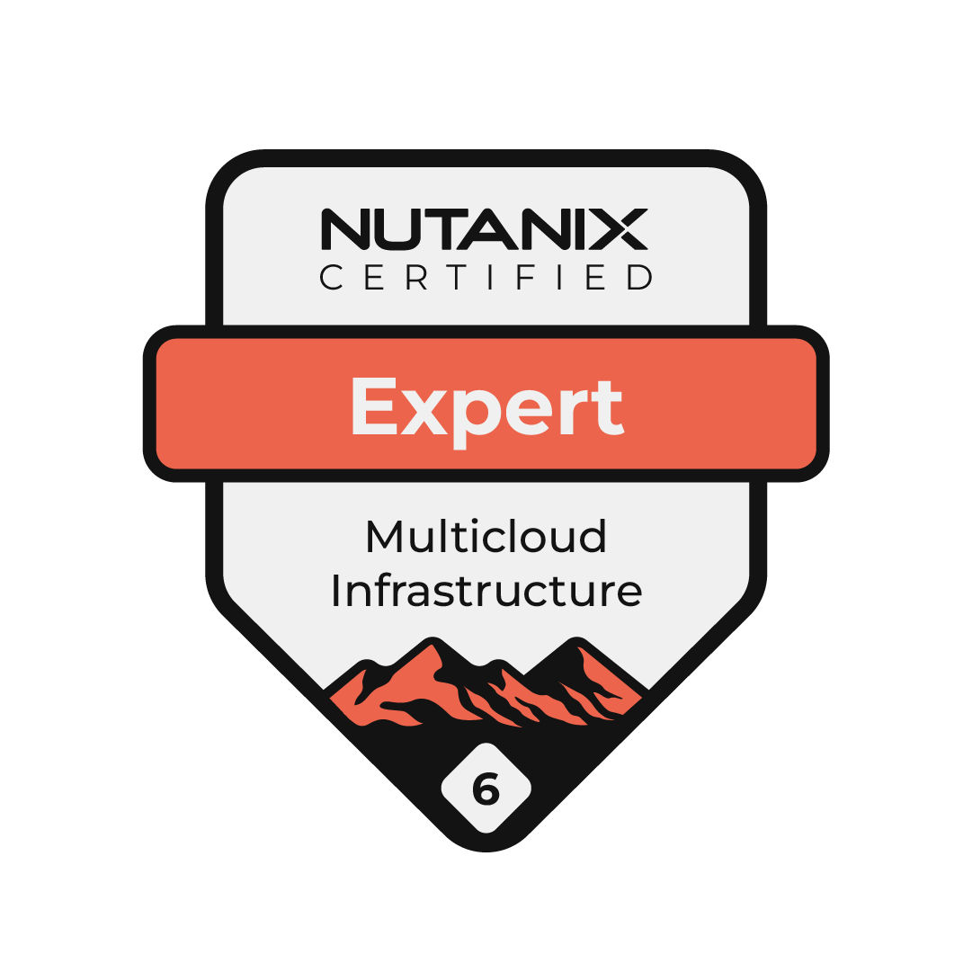 Nutanix Certified Expert Badge - Multicloud Infrastructure