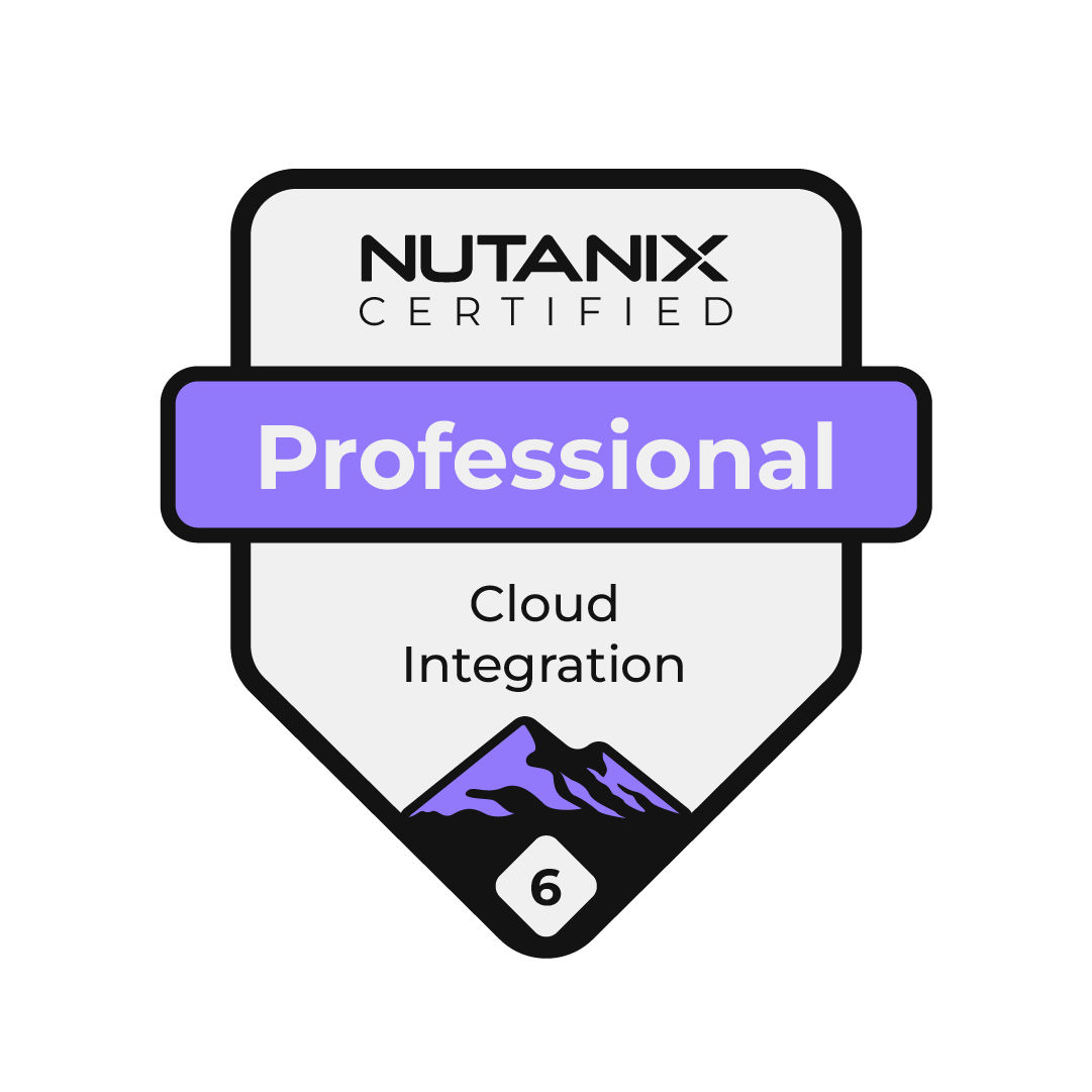 Nutanix Certified Professional Badge - Cloud Integration