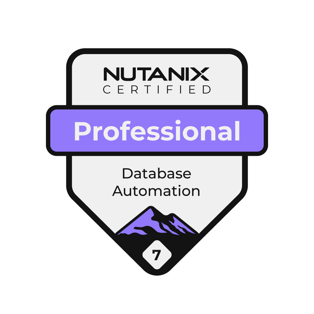 Nutanix Certified Professional Badge - Database Automation