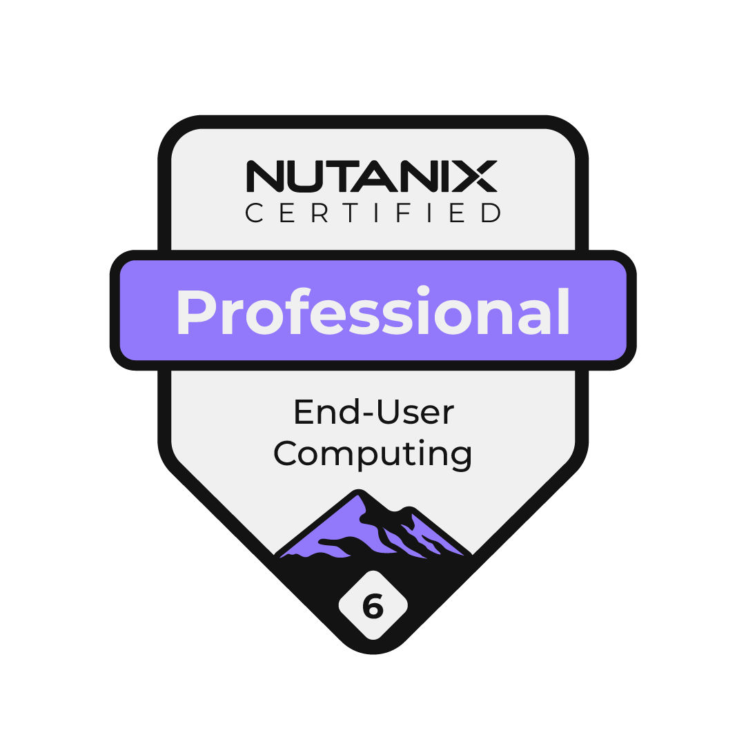 Nutanix Certified Professional Badge - End-User Computing