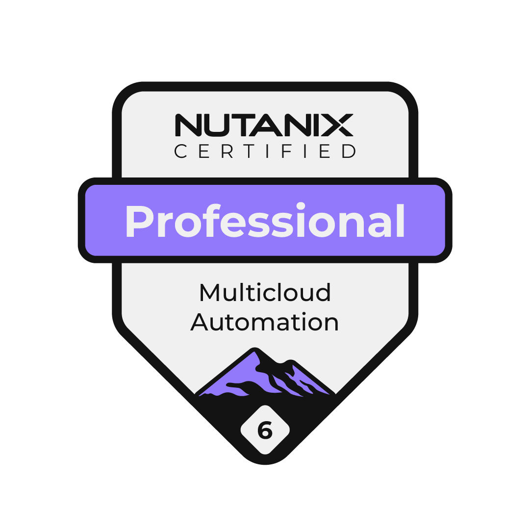 Nutanix Certified Professional Badge - Multicloud Automation