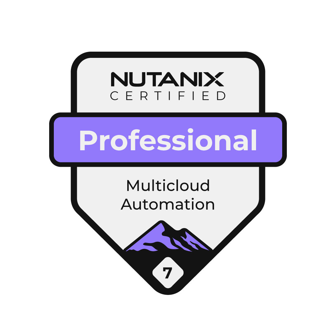 Nutanix Certified Professional Badge - Multicloud Automation