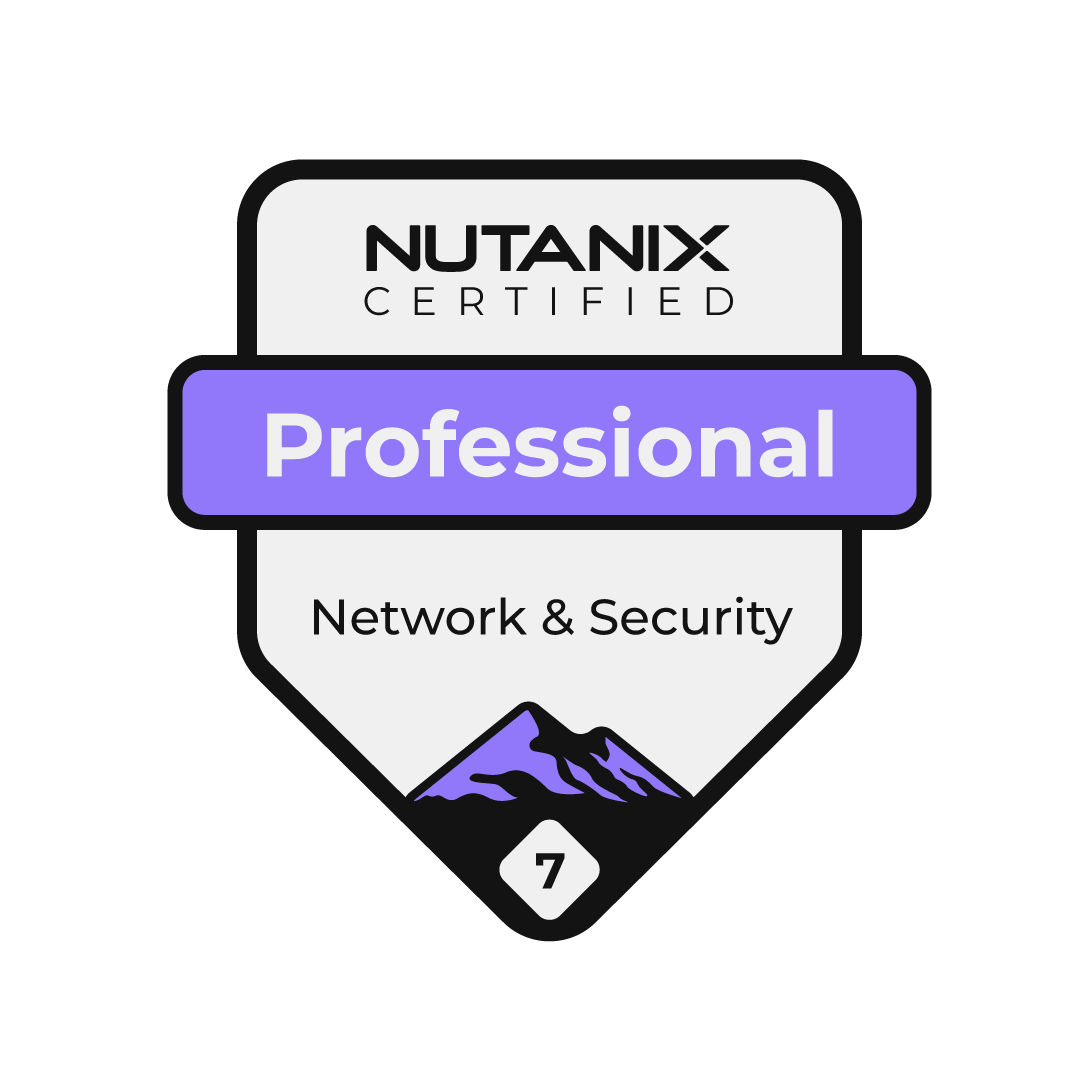 Nutanix Certified Professional Badge - Network & Security