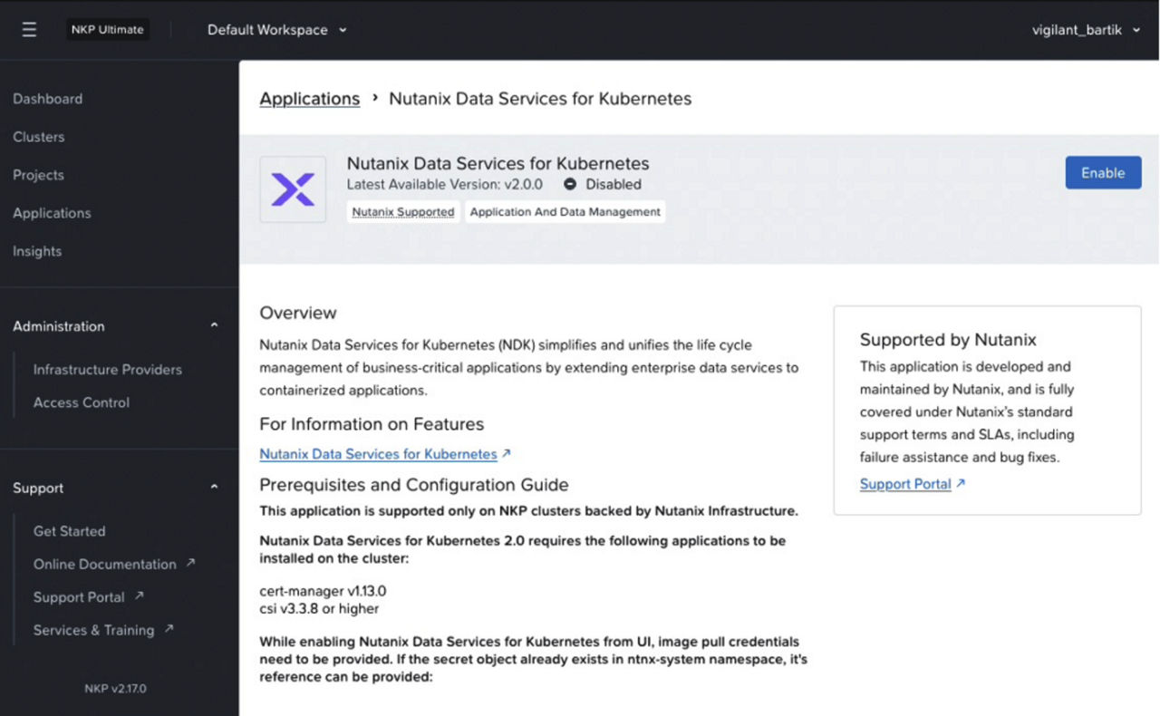 One-Click Simplicity: Enabling NDK via the Nutanix Kubernetes Platform (NKP) App Catalog