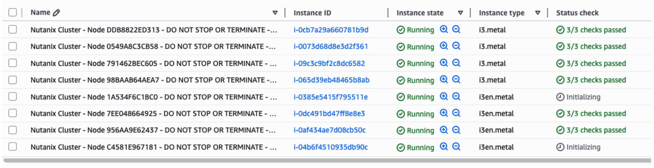 Figure 8: Viewing EC2 instances in the AWS Console