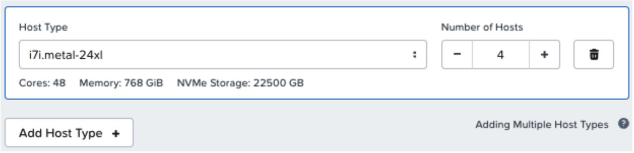Figure 9: Adding i7i hosts