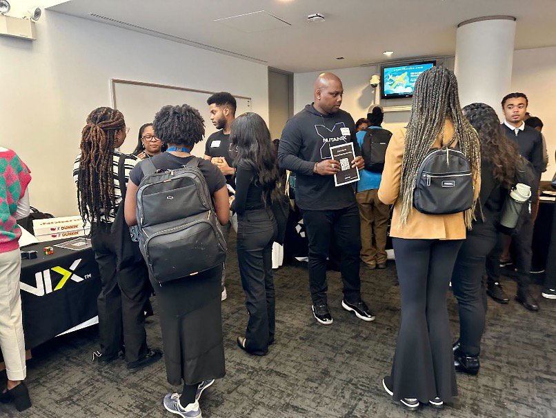 NuShades employees meeting students at AfroPix at UNC Chapel Hill