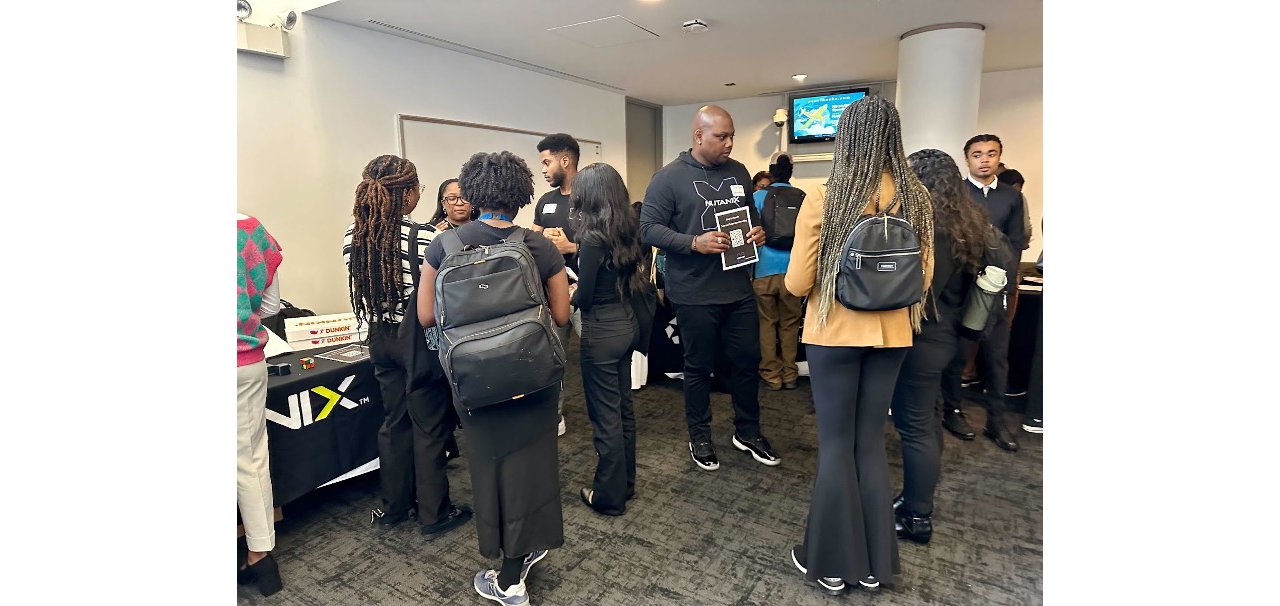 NuShades employees meeting students at AfroPix at UNC Chapel Hill