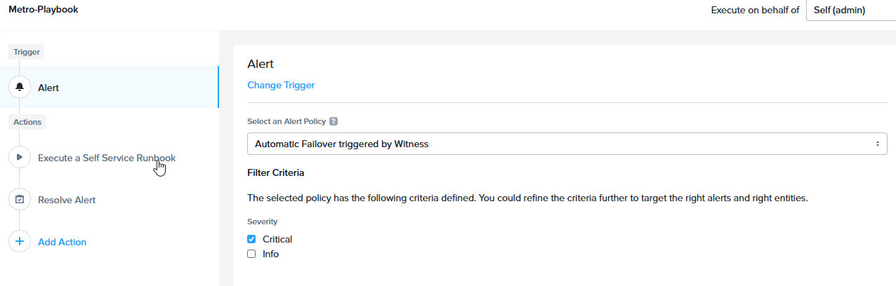 Automatic Failover triggered by Witness using a playbook