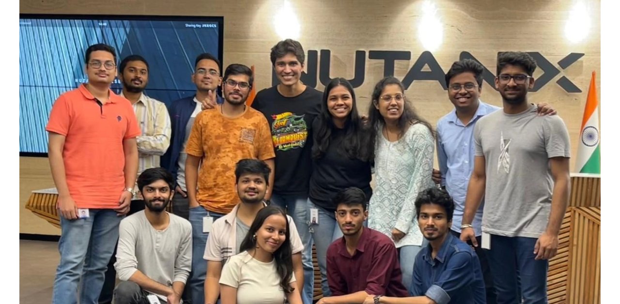 A group of Nutanix interns based in India.
