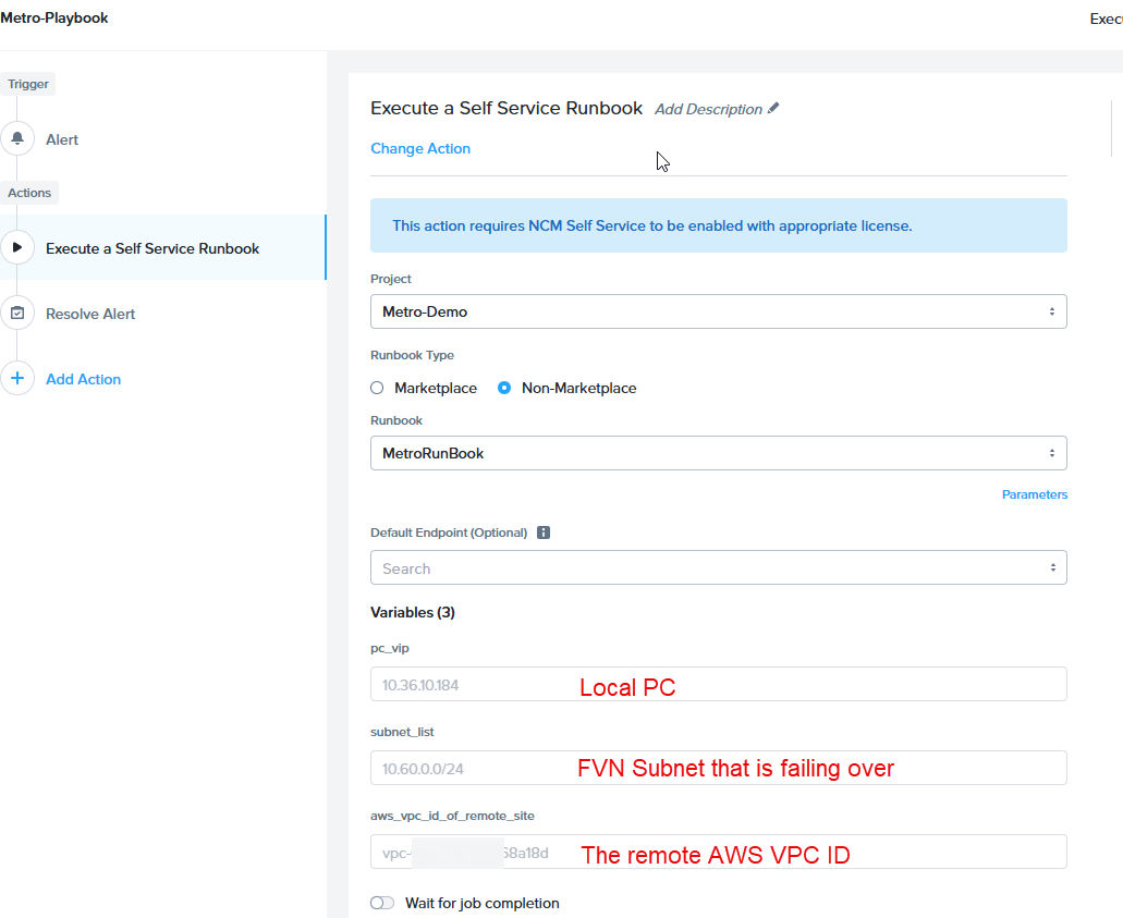 Playbook configuration