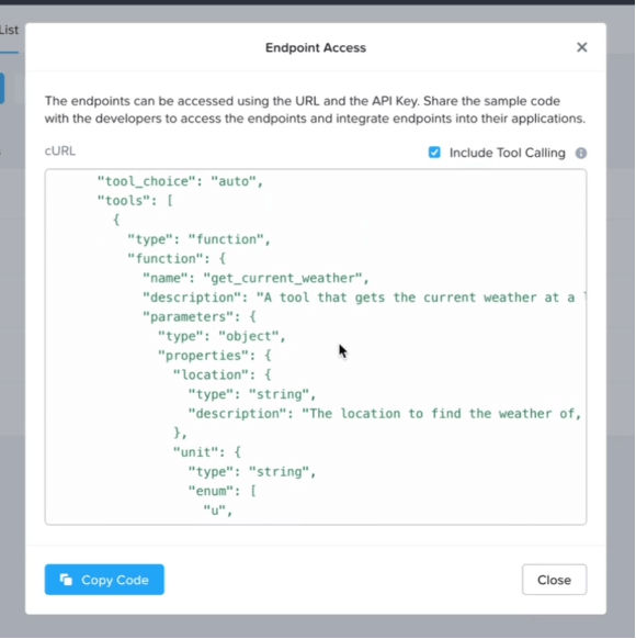 Graphic to represent The response is then augmented by turning on the function call, which requests the real-time weather data