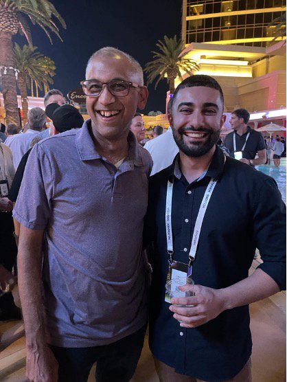Zoheb (right) and Rajiv Ramaswami, Nutanix CEO