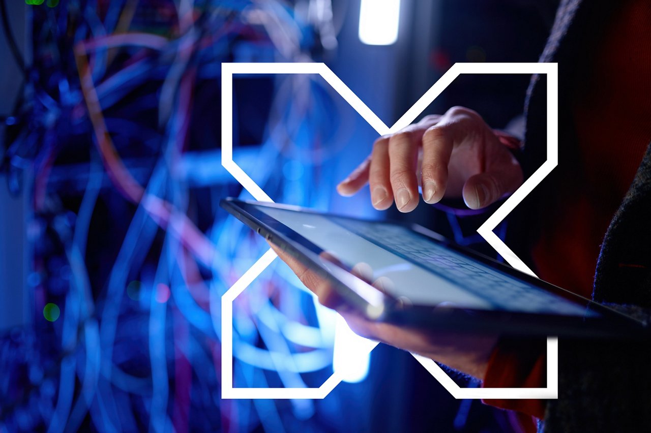 Person typing on keyboard