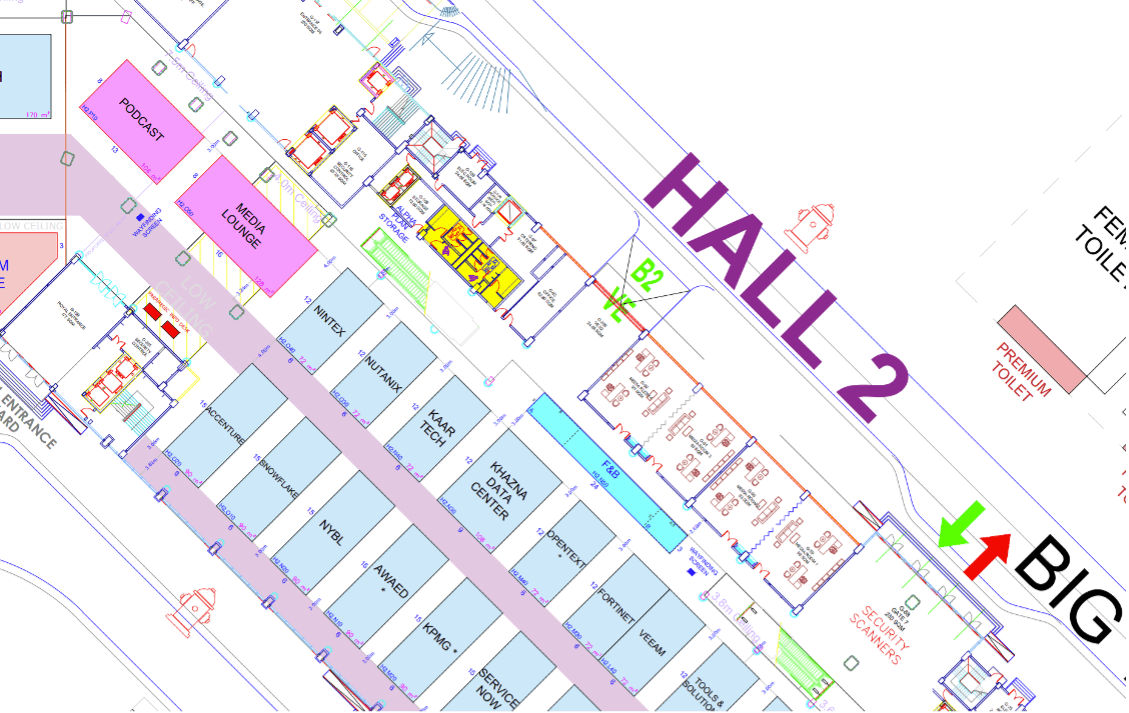 graphic to represent stall location