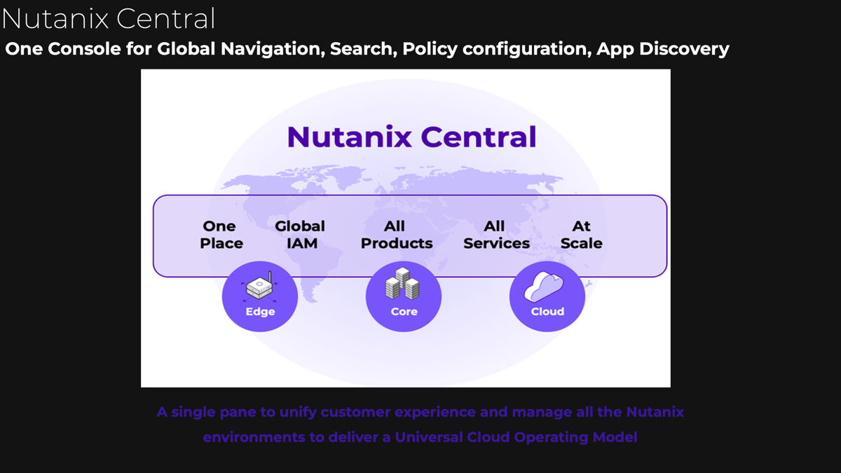 Greater details regarding Nutanix Central solution
