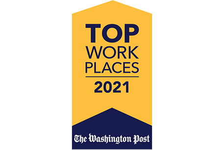 Top work places 2021 badge