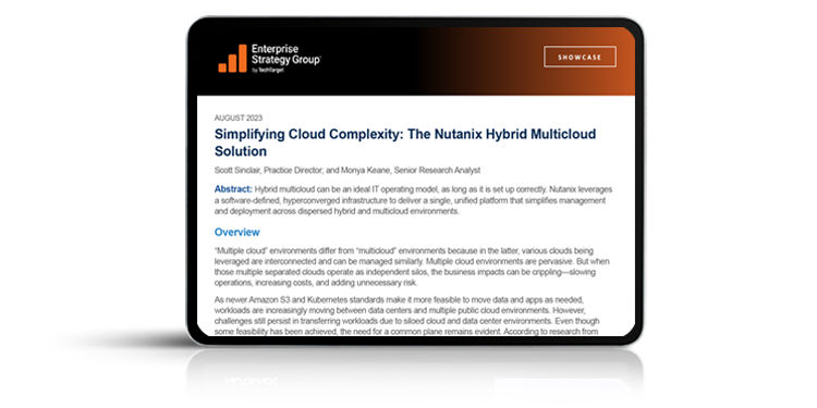 ESG Showcase: Managing Applications and Data On-premises and Across Hybrid Cloud