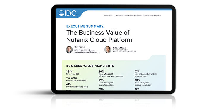 The Business Value of Nutanix Cloud Platform