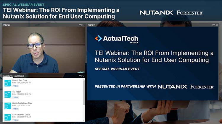 The ROI from implementing a Nutanix solution for EUC