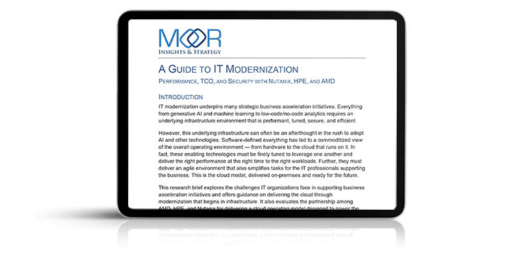 Image to represent A Guide to IT Modernization: Performance, TCO and Security
