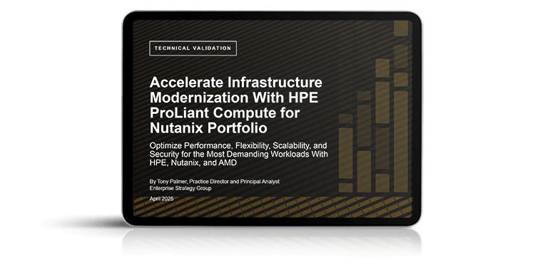 Image to represent Accelerate Infrastructure Modernization with HPE ProLiant Compute for Nutanix Portfolio